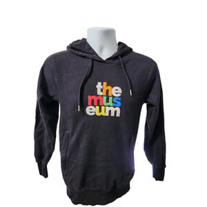 the museum‎ Hoodie Men's Black XS Cotton Pullover Drawstring
